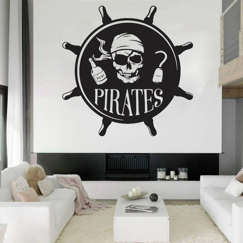 Piraten Sticker Steuerrad