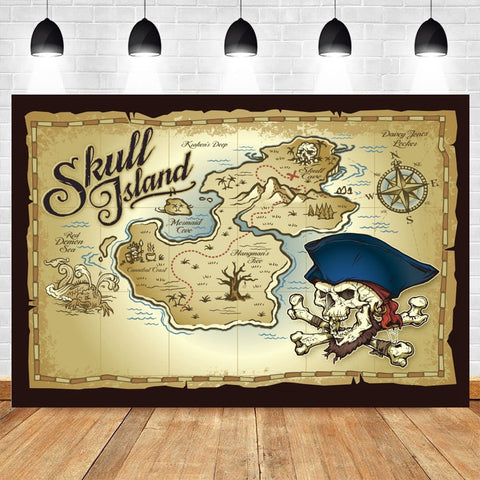 Piraten Schatzkarte des Skeletts