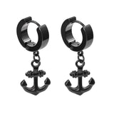 Boucles d'oreilles ancre de bateau Or