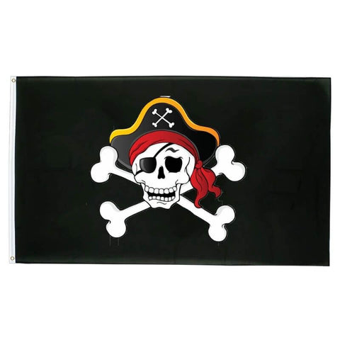 Piratenflagge - Schädel des Kapitäns