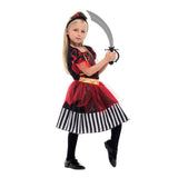 costume pirate fille rouge