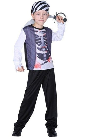 Déguisement Pirate Garçon Squelette