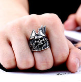 Schädel Piraten ring