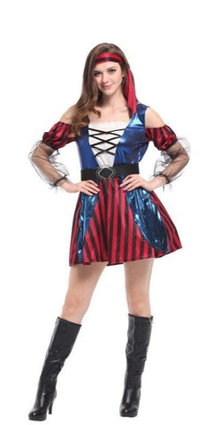 Piratenkostüm Dame Rot